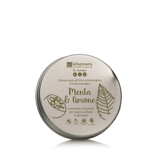 Crema mani menta e limone