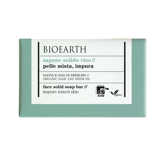 SAPONE SOLIDO VISO SALVIA E OLIO DI NEEM BIO